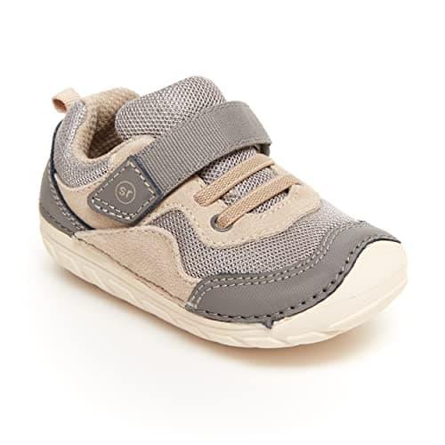 Stride Rite baby boys Sm Rhett Sneaker, Tan, 3 Infant US - Image 1