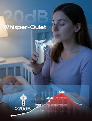 Portable Nebulizer for Adults and Kids with Smart LED Display, 3 Modes & Auto-Cleaning, Handheld Nebulizer for Home and Travel Use - Image 8
