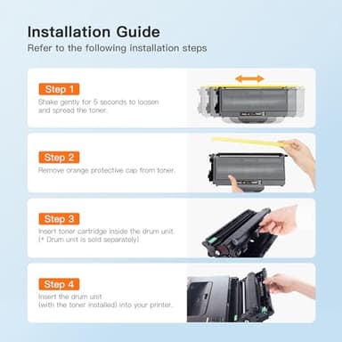 E-Z Ink Compatible Toner Cartridge Replacement for Brother TN330 TN360 TN-330 TN-360 High Yield Compatible with DCP-7040 DCP-7030 MFC-7840W HL-2140 MFC-7340 MFC-7440N HL-2170W HL-2150N (2 Black) - Image 6
