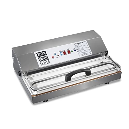 Weston Brands Vacuum Sealer Machine for Food Preservation & Sous Vide, Extra-Wide Bar for Sealing Bags up to 15" Wide, 935 Watts, Commercial Grade Pro 3000, Programmable LED Controls, Stainless Steel - Image 1