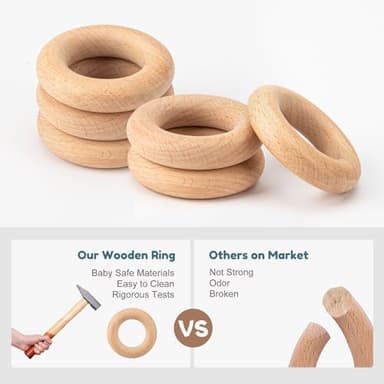 Baby Teething Toys for 0-6 6-12 Months, BPA Free Teether Sensory Toys for Babies 0 3 6 9 12 18 Months, Newborn Infant Toys Gifts for 1 One Year Old Baby Boys Girls - Image 6