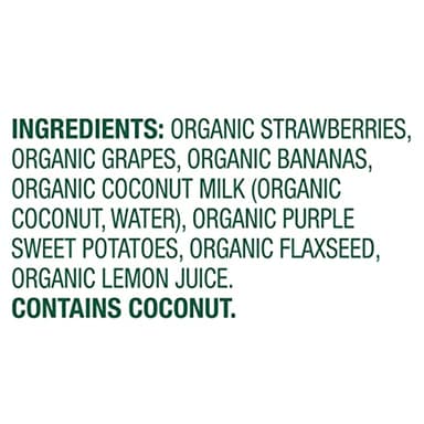 Sprout Organics, Dairy-Free Smoothie, Berry, Grape, Coconut Milk, Veggies & Flax Seed, 12+ Month Pouches, 4 oz (12-count) - Image 6