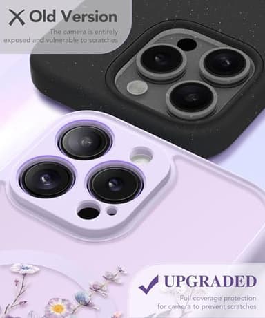 GVIEWIN for iPhone 16 Pro Case Compatible with MagSafe, [Military Grade Protection] [2X Screen Protector] Full Camera Protection Floral Translucent Women Magnetic Phone Case, Floratopia/Colorful - Image 5