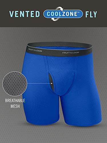 Fruit Of The Loom Mens Coolzone Briefs, Moisture Wicking & Breathable, Assorted Color Multipacks Boxer, 7 Pack - Black, Large US - Image 6