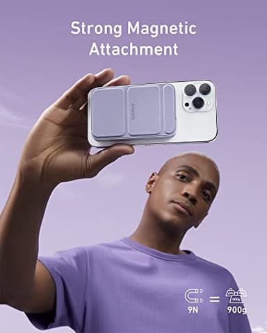 Anker 622 Magnetic Battery (MagGo), 5,000mAh Foldable Magnetic Wireless Portable Charger with Stand and USB-C Port (On The Side), Magsafe-Compatible for iPhone 16/15/14/13 Series - Image 5