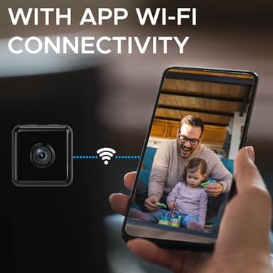 Kxrgnst Hidden Cameras -WiFi Wireless -Nanny Cam -1080P HD Security Camera-Best Mini -Car Cameras for Surveillance-Surveillance Camera with Motion Detection and Night Vision - Image 3