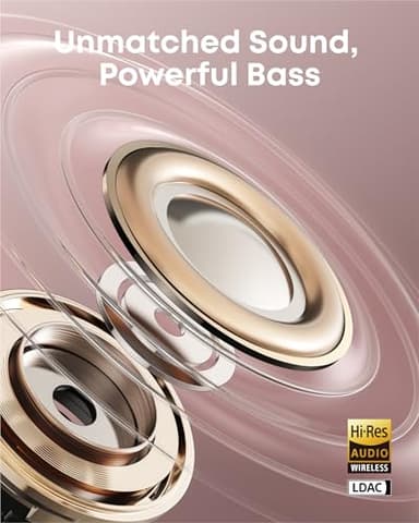 Soundcore AeroClip by Anker, Open-Ear Earbuds, Clip-On Headphones, Adaptive Comfort, Clear Calls with 4 Mics and AI, Stable Fit, 12mm Drivers for Powerful Bass, Hi-Res, Open-Ring Design - Image 4