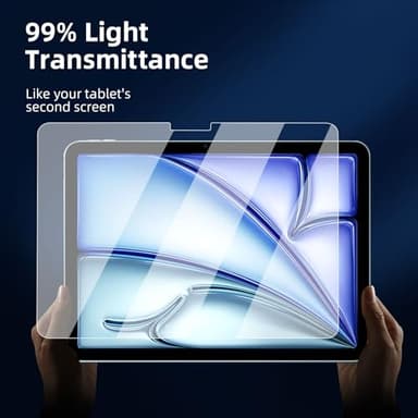 NEW'C 2 Pack Designed for iPad Air 2025 11 inches (M3), iPad Air 2024 11 inches (M2) Screen Protector Tempered Glass, Bubble Free, Ultra Resistant - Image 7