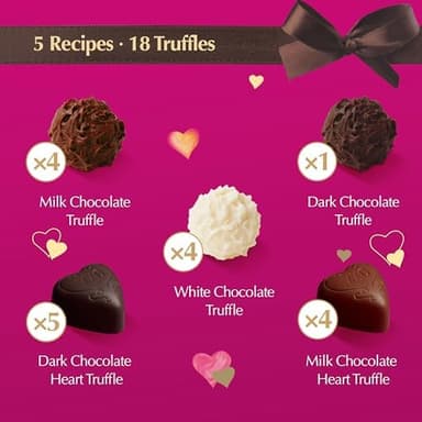 Lindt Valentine's Classic Heart Assorted Gourmet Chocolate Candy Truffles, 8.8 oz - Image 6