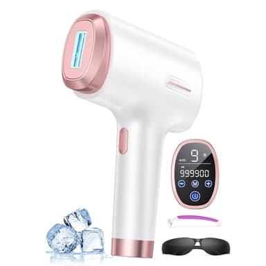 Ubroo Laser Hair Removal for Women & Men, 45°F Ice-Cooling Contact, Safe & Virtually Painless Alternative to Salon IPL Hair Removal Device, Long-Lasting Hair Removal from Home - Image 1