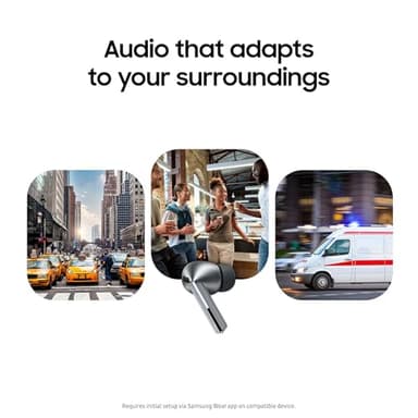 Samsung Galaxy Buds 3 Pro AI True Wireless Bluetooth Earbuds, Noise Cancelling, Sound Optimization, Redesigned Comfort Fit, White [US Version, Amazon Exclusive, 2Yr Warranty] - Image 3