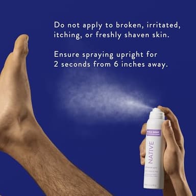 Native Whole Body Deodorant Spray Contains Naturally Derived Ingredients, Deodorant for Women & Men | 72 Hour Odor Protection, Aluminum Free with Coconut Oil and Shea Butter | Lilac & White Tea - Image 5