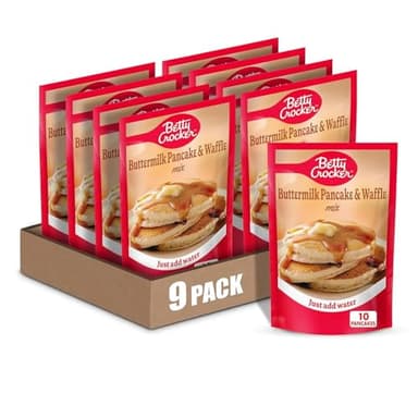 Betty Crocker Buttermilk Pancake and Waffle Mix, 6.75 oz. (Pack of 9) - Image 1