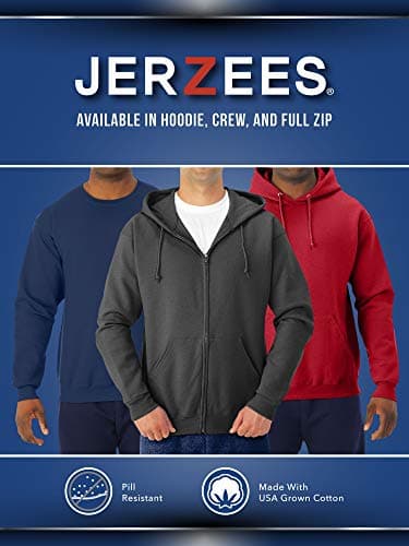 Jerzees --Men's NuBlend -Fleece -Sweatshirts & - -Hoodies, Hoodie-Black, X-Large - Image 6
