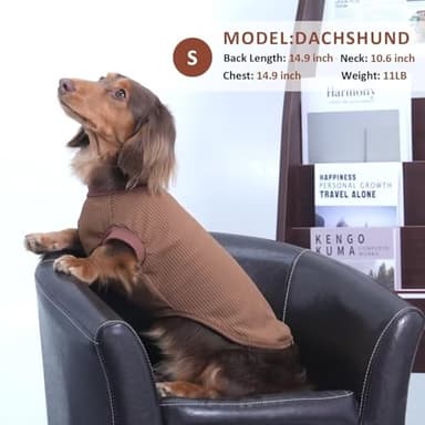 MIGOHI Dog Clothes for Large Dogs,Dog Shirts,Spring Summer Clothes,XL Sleeveless Vests T-Shirt,Tank Top for Large Size,Border Collie,Pitbull,XL,Brown - Image 5