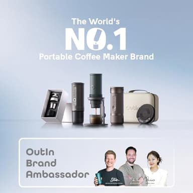 OutIn Nano Portable Electric Espresso Machine, Travel Coffee Maker for Camping, Car Coffee Maker Self-Heating with USB-C, With Ground Coffee & NS Capsule for RV, Hiking, Office - Image 8