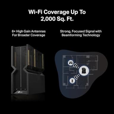 TP-Link Tri-Band BE9300 WiFi 7 Router (Archer BE550) - 6-Stream, Full 2.5G Ports w/ 6 Internal Antennas, Up to 2,000 Sq Ft, Add Easy-Mesh Device for Extended Coverage, VPN Support, Free Expert Support - Image 9