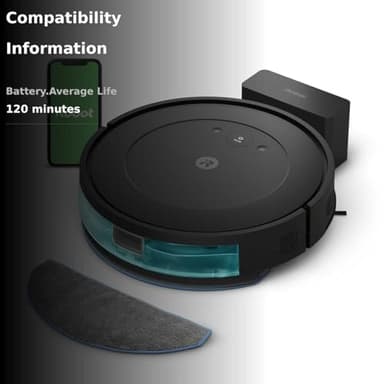iRobot Roomba Combo Robot Vacuum & Mop (Y0110) - Easy to use, Power-Lifting Suction, Vacuums and mops, Multi-Surface Cleaning, Smart Navigation Cleans in Neat Rows, Self-Charging, Alexa - Image 4
