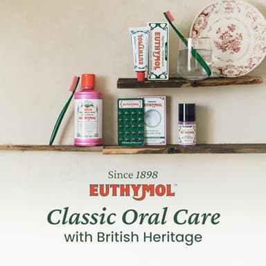 EUTHYMOL Original Pink Toothpaste (3.7fl oz*3, Pack of 3) - Fluoride-Free Toothpaste for Sensitive Teeth & Gum. Bad Breath, Cavity Prevention, 12-Hour Long Lasting Freshness with Wintergreen - Image 7