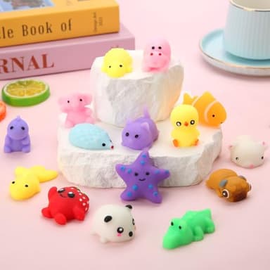 30 Pack Squishy Toys, Kawaii Squishies Party Favors for Kids 4-8 8-12 Treasure Box Toys for Classroom Birthday Xmas Gifts Goodie Bag Mini Animals Mochi Squishy Stress Relief Sensory Toys Random - Image 2