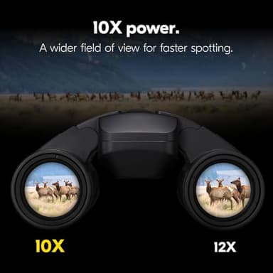 Nikon STABILIZED S 10x25 Binoculars - Optical Image Stabilization, Blur-Free View, Waterproof Design, 10x Magnification for Hunting, Birdwatching & Outdoor Activities - Image 7
