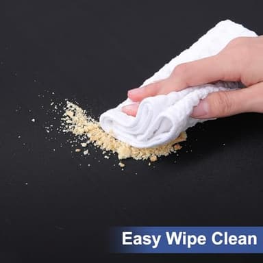 homing Rectangle Table Cloth Cover, Waterproof Polyester Elastic Fitted Tablecloth, Fits for 6 Foot Folding Tables, Washable Table Protector for Picnic, Camping, Outdoor (Black, 30" x 72") - Image 9