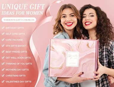 Birthday Gifts for Women Self Care Gifts Get Well Soon Gifts, Rose Relaxing Spa Gifts Basket Care Package w/ Luxury Flannel Blanket, Unique Christmas Gifts for Mom Her Friend Sister Wife Grandma - Image 3