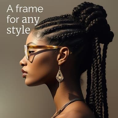 miyya Blue Light Glasses for Women – Oversized UV & Blue Light Blocker Chunky Frames, All-Day Comfort, Stylish Eyewear - Image 3