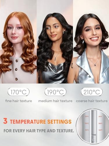 SHEGLAM Automatic Curling Iron 1 inch with 3 Temperatures Fast Heating, 2-Way Rotation, Automatic Shut-Off, Anti-Scald, Anti-Tangle Rotating for Hair Styling - Image 4