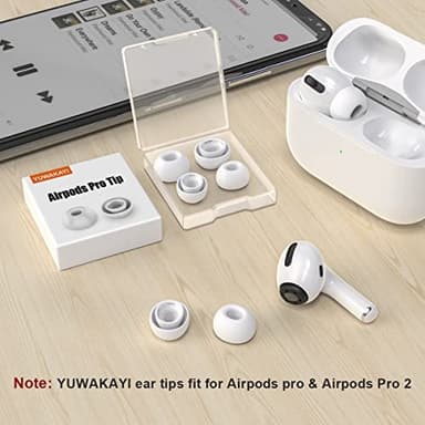 3 Pairs Replacement Ear Tips for Airpods Pro and 2nd Generation with Noise Reduction Hole, Silicone Ear Tips for Airpods Pro with Portable Storage Box and Fit in The Charging Case(S/M/L) - Image 6