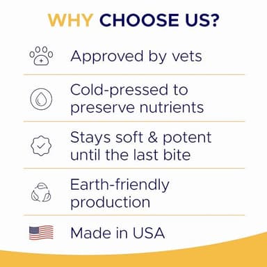 Omega 3 Fish Oil for Dogs (180 Ct) - Skin & Coat Chews - Dry & Itchy Skin Relief + Allergy Support - Shiny Coats - EPA&DHA Fatty Acids - Natural Salmon Oil Chews Promotes Heart, Hip & Joint Support - Image 4