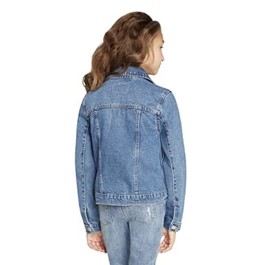 Levi's Girl's Denim Trucker Jacket, Bristol, 6 - Image 4