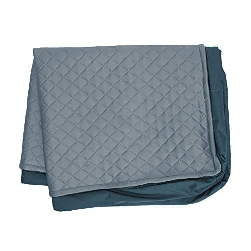 Furhaven Replacement Dog Bed Cover Water-Resistant Indoor/Outdoor Quilt Top Convertible Mattress, Washable - Calm Blue, Jumbo Plus (XX-Large) - Image 1