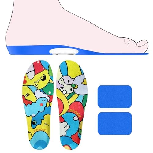 Edvbela Insoles for Airtag Hidden Holder, Tracker Devise Case for Kids, Comfortable Inserts for Children's Shoes, Cute Cartoon (175-190mm) - Image 1