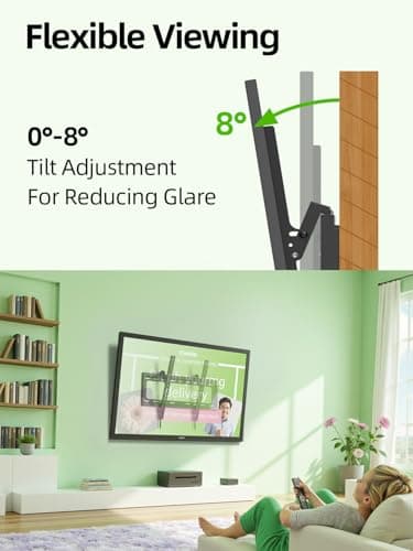 USX Mount Tilting TV Wall Mount Bracket Low Profile for Most 26"-60" LED, LCD, Flat Television, TV Bracket Tilt Mount for VESA 400x400mm- Up to 99lbs, Quick Lock and Release Fits 12" 16" Stud - Image 5