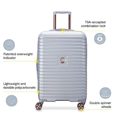 DELSEY PARIS Cruise 3.0 Hardside Expandable Luggage with Spinner Wheels, Graphite, 3 Piece Set (20/24/28) - Image 2