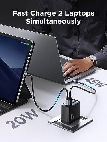 JOYROOM 67W USB C Charger Block, 4-Port Foldable GaN Wall Fast Charger Adapter Compact for iPhone 16/5/14 Pro Max, MacBook Pro/Air, iPad Pro/Air, Galaxy, Dell XPS, Pixel 7, Google Pixelbook - Image 3