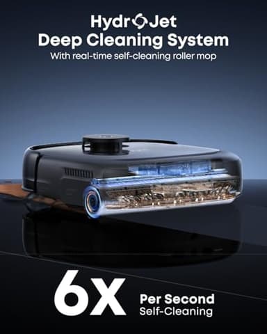 eufy Robot Vacuum E28, Portable Deep Cleaner for Carpet, HydroJet System with Roller Mop, All-in-One Robot Vacuum and Mop Combo, 20,000 Pa Suction, Zero-Tangling, Corner-to-Edge Cleaning (Upgraded) - Image 5