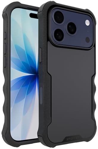 Smartish® iPhone 17 Pro MagSafe Case - Gripzilla Protective Magnetic Case [Rugged + Tough] Heavy Duty Grip Armored Cover w/Drop Tested Protection for Apple iPhone 17 Pro - Black Tie Affair - Image 1