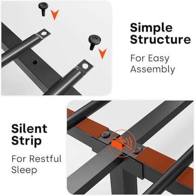 Incyneva Farmhouse Full Bed Frame with Bookcase Storage Headboard, Charging Station, LED Light and 2 Storage Drawers, Noise Free, No Box Spring Needed, Brown - Image 8