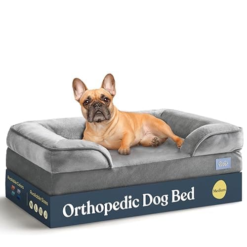 Orthopedic Sofa Dog Bed - Ultra Comfortable Dog Beds for Medium Dogs - Breathable & Waterproof Pet Bed- Egg Foam Sofa Bed with Extra Head and Neck Support - Removable Washable Cover & Nonslip Bottom. - Image 1