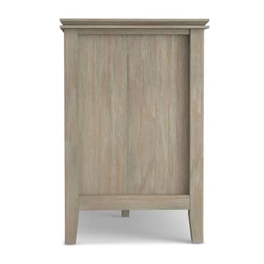 SIMPLIHOME Artisan SOLID WOOD 72 inch Wide Transitional TV Media Stand in Distressed Grey For TVs up to 80 inches for the Living Room and Entertainment Center - Image 10