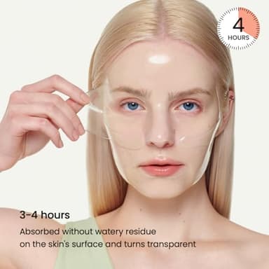BIODANCE Refreshing Sea kelp Real Deep Mask, Overnight Hydrogel Mask, Calming, Oil & Sebum Control, Blemish Care, Korean Skincare, Stocking Stuffers for Teen Girls | 1.19oz(34g) x 4ea - Image 6