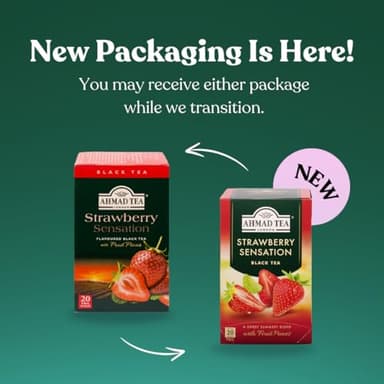 Ahmad Teas - Strawberry Black Tea 1.4oz - 20 Tea Bags - Image 2