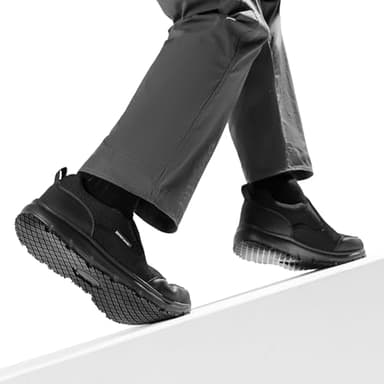 Bruno Marc Men's Non Slip Shoes, Slip-on Lightweight Mens Work Shoes & Restaurant or Food Service Loafers,Size 10.5,Black,SBWO2402M - Image 7