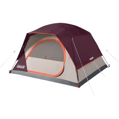 Coleman Skydome Tent with 5 Minute Setup, 2/4/6/8-Person Weatherproof Tent with Rainfly & Carry Bag, 20% More Headroom Than Traditional Canopies - Image 1