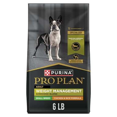 Purina Pro Plan Small Breed Weight Management Dry Dog Food, Shredded Blend Chicken and Rice Formula - 6 lb. Bag - Image 1