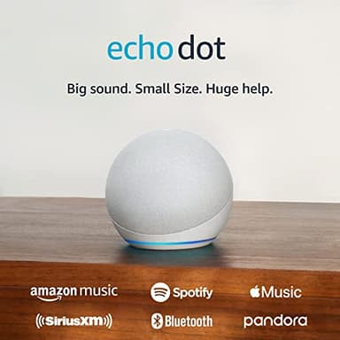 Amazon Echo Dot (newest model), Vibrant sounding Alexa speaker, Great for bedrooms, dining rooms and offices, Glacier White - Image 7