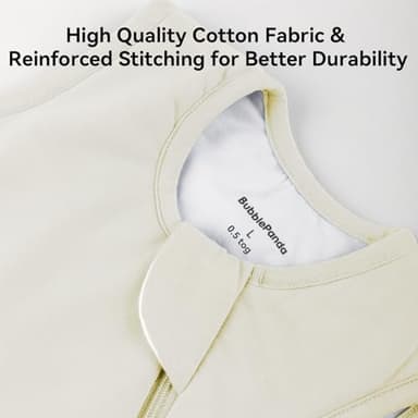 Okayinn BubblePanda Baby Sleep Sack 24-36 Months 100% Cotton 0.5 Tog Toddler Sleeping Sack 2t-3t for Babies Unisex 2-Way Zipper 3t Baby Wearable Blanket Lightweight Thin - Image 5