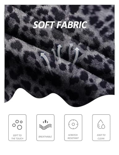 ZOOSIXX High Waisted Leggings for Women - Tummy Control Soft Opaque Printed Pants with Camo, Leopard for Running Workout - Image 4